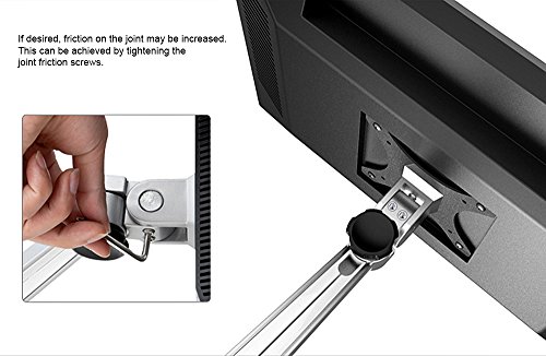 Thingy Club Verstellbare Aluminium-Universal-Halterung für 2 Laptops / Notebooks & Computer-Monitore, Tischhalterung mit Klemme, neigbar, schwenkbar, 2 Haltearme - 6