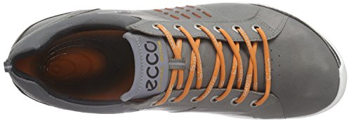 2016-ECCO-Biom-Hybrid-2-Hydromax-Gore-Tex-Waterproof-Yak-Leather-Mens-Golf-Shoes-Warm-GreyOrange-41-EU