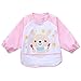 Lovely Waterproof Baby Feeding Clothes Long-sleeved Baby Bibs Rabbit