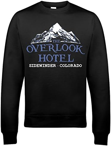 9057 The Overlook Hotel Mens Sweatshirt The Shining Stanley Kubrick Jack Nicholson Clockwork Orange(Large,Black)