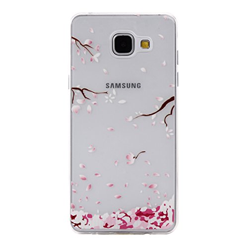 Preisvergleich Produktbild Roreikes Schutzhülle für Samsung Galaxy A5 (2016) A510F, Crystal Case Hülle aus TPU Silikon mit Indische Sonne Design Schutzhülle Cover klar Transparent hülle Skin Schutz Schale Protective Cover für Samsung Galaxy A5 (2016) A510F - Lila