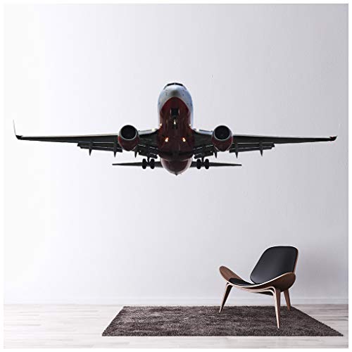 azutura Aviones Vinilos Avión de Aeroplano Pegatina Decorativos Pared Transporte Decoración del hogar Disponible en 8 Tamaños Mediano Digital
