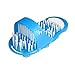 Produktbild QueenHome Plastic Bath Shoe Shower Brush Massager Slippers Bath Shoes for Feet Pumice Stone Foot Scrubber Brushes Scrub Massage Sandl(one Pair)