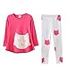niceEshop(TM) Baby Girls Cat Pattern Long Sleeve T Shirt and Leggings Outfit