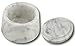 Produktbild Shalinindia handgefertigt Lady Lila Weiß Marmor Aufbewahrungsbox Spice Jar 10,2 x 7,6 cm, skbx006