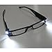 Produktbild Skitic LED-Leselicht Brille Lesebrille, Unisex Modische Rahmen Brille Sehstärken Lesehilfe mit Zuschaltbarem LED Licht Beleuchtete für Damen Herren Reader +1,0 +1,5 +2,0 +2,5 +3,0 +3,5 +4,0 Dioptrien - Schwarz