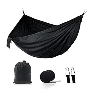 Nylon Hammock Widened Indoor Outdoor Swing Camping Supplies 210T Nylon Beach Hammock Travel Hiking Hammock