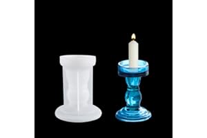 FineInno Moule en Resine Chandelier Pilier Candle Holder Resin Mold Moulle Coulée Bougeoir Moulage Silicone Moules pour Décoration de Table