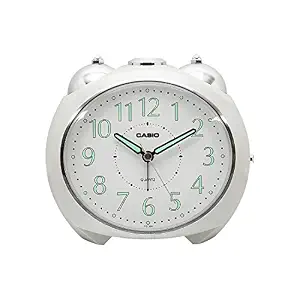 Casio Plastic Analog Table Clock (TQ-369-7DF, 11.6 x 13 x 9 cm)
