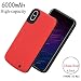 Produktbild Happon iPhone XS Max Akku Hülle, [6000mAh] Tragbare Ladebatterie Zusatzakku Externe Handyhülle Batterie Schutzhülle Wiederaufladbare Akku Case für iPhone XS Max Battery Pack Power Bank