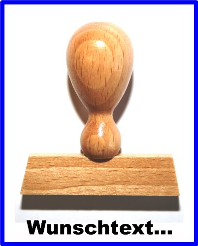 Preisvergleich Produktbild LE-ONs® Holzstempel Professional-Serie L100: EIGENER WUNSCHTEXT