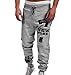 Produktbild ZEZKT-Herren Casual Hose Lang Frühling Fitness Loose Crotch Hose Hiphop Dance Jogger Sweatpants Baggy Designer Chino Stoff Hose Regular Fit Outdoorhose Freizeithose Stretch Basic (XL, Dunkelgrau)