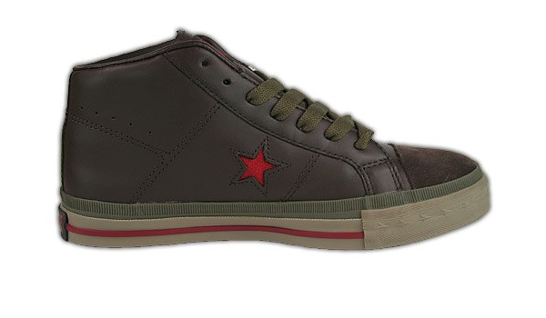 Leather Chucks Chocolate Brown OX 1S859  converse one star mid leather chocolate
