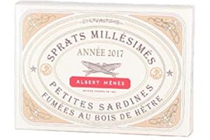 ALBERT MENES AM - Les Poissons - Spratz Fumés au Bois de Hêtre Millésimés (Petites Sardines) 110 g - Lot de 6