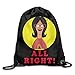 Produktbild NasNew Bob Burgers Linda All Right! Drawstring Backpack Training Gymsack