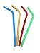 Produktbild Wiederverwendbare Trinkhalme 4 Stück Lebensmittelechtes Silikon Trinkhalme ideal als Smoothie Trinkhalme Party Trinkhalme Kinder Strohhalme