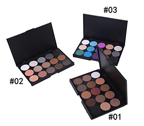 CINEEN 15 Farbe Lidschatten Palette – Professionell Schönheits Kosmetik Wasserdicht Eyeshadow-Nature Glow Schimmern Matt Augen Schatten Kit - 5
