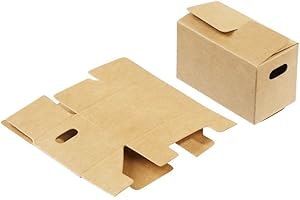 MIAMIXA Miniaturen für Puppenhäuser und Wichtelstuben oder Geschenkgutscheine · DIY Miniwelt · Umzugs-Karton ca. 79 x 42 x 48 mm, braun 3 Stück.