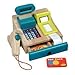 Produktbild Tolle Spielkasse aus Holz mit integriertem Taschenrechner mit Sound, Bonrolle, Scanner, Geldstücke + Kreditkarte (ab 3 Jahre)