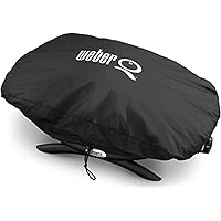 Weber 7117 Premium Grillabdeckung für Q100/1000 Serie, schwarz, 27.9x25.4x23.6 cm
