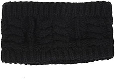 Yung Jo Korean Style Crochet Twist Flower Elastic Wool Headwear Hair Band Head Wraps Headbands Caps ( Black )