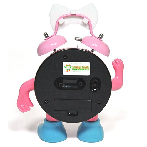 ABC spielerisch die Uhrzeit lernen, Miss Ticki der Kinderwecker pink weiss, inklusive Batterie - 5