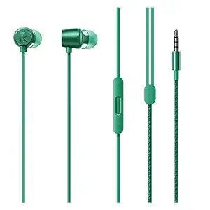 realme Wired in Ear Buds 2 with Mic for Android Smartphones (Green)