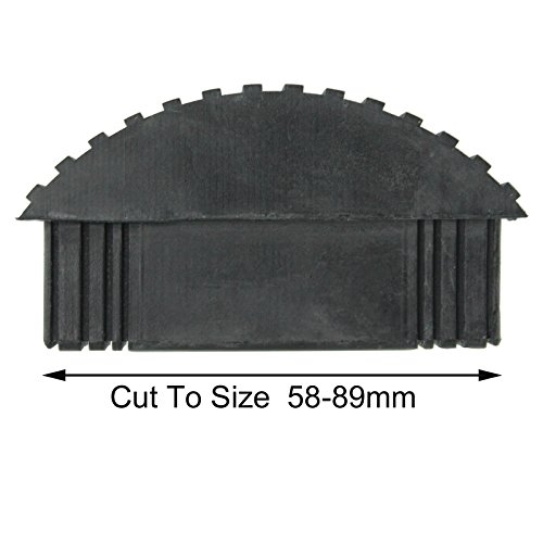 Spares2go Universal Gummifüße für Kastenprofil Step & (4 Stück) mit Verlängerung Leitern - 2