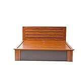 Evok Hamburg King Size Bed with Storage (Walnut) RS.35690 (53.00% Off) - Amazon