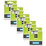 Paquete: 5 Rollos Compatible DYMO D1 40913 S0720680 Cinta de etiquetas (NON-OEM)