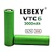 Produktbild LEBEXY VTC6 Akku 2X USI8650VTC6 Akkus INR für Elektronische Zigarette Accu batterien (3000mAh/3,7V/30A/Li-Ion)