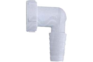 DIANHYDRO Raccordo per attacco lavatrice con ghiera e guarnizione 1" bianca