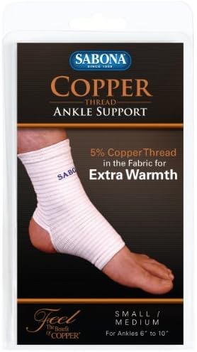 Sabona Copper Thread Ankle Support, Small/Medium by Sabona