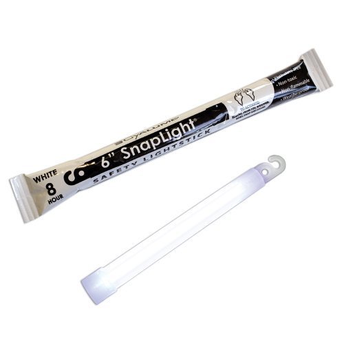 Cyalume Snaplight Industrial grade Chemical Light Sticks, bianco, 15,2 cm di lunghezza, 8 ore di durata (confezione da 10) by Cyalume Technologies, Inc.