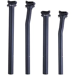 tija de sillín de Carbono 31.6 MTB Bicicleta de Carretera de Fibra de Carbono, Poste de Asiento Compensado 27.2 ud Luz Mate 140 g Piezas de Bicicleta (350, Vertical 27.2)