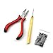 Ardisle Pliers Pulling Hook Tool For Hair Extensions +Silicone Micro Rings Beads Tube