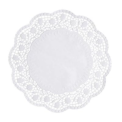 Papstar 18270 Lot de 250 napperons Ronds en Papier Ø 30 cm