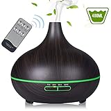 Apagado automático sin BPA y sin agua: este difusor de aceite de aroma Hecho de materiales sin BPA, es 100% no tóxico y seguro para los bebés. El humidificador se apagará automáticamente cuando no tenga agua, lo que aumenta la seguridad y la eficiencia energética. También es seguro y adecuado a través de la certificación CE y RoHS.