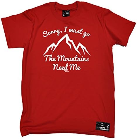 Powder Monkeez Skiing Tee - The Mountains Need Me - Winter Snow Sports Funny Top accessories Birthday Tee Gift Christmas Novelty For him Tshirt Clothing T Shirt T-Shirt