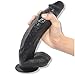 Produktbild Riesiger Man Dildo mit Saugnapf, 30 cm Realistischer Dildo-Genug mit einer Länge von 24 cm Einführbar, 865 Gramm Freisprech-Pe-Nis für Frauen und Paare (Schwarz)