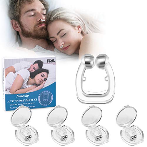 Anti Snore Devices, Latest 4 pcs Anti Snoring Silicone Magnetic Stop Snore Solution, Anti Snoring Septum Comfortable & Professional Anti Snoring Devices for Peaceful Night.(4 Packs)
