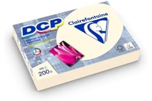 CLAIREFONTAINE ramette di 250 fogli di Carta DCP Avorio, A4, 200 g/m²