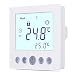 Produktbild WELQUIC Raumthermostat Touchscreen Temperaturregler Plug-In Thermostat für Fußbodenheizung Wasserheizung Wandheizung mit Hintergrundbeleuchtung und LCD-Display, C16. Weiß