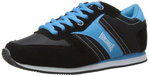 Lonsdale Womens Coniston W Low-Top Trainers LLA401 Black/Blue 7 UK, 40 EU