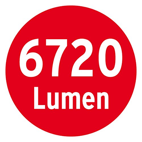 Brennenstuhl Mobile Chip-LED-Leuchte / LED Strahler außen und innen (Außenstrahler 80 Watt, Baustrahler IP65, LED Fluter Tageslicht) Farbe: silber/gelb - 3
