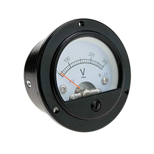 Preisvergleich Produktbild Cablematic Analog Stromzähler Platte 52mm Rund 300V Voltmeter