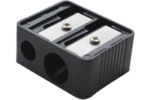 SUNAOMNI Temperamatite Cosmetico Professionale Doppi Fori Per Sopracciglia Matita Per Labbra Matita Per Eyeliner Forniture Per Ufficio Per Scuola Temperamatite Per Trucco Degli Occhi Temperamatite Doppio