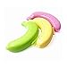 HuntGold 3X Plastic Travel Outdoor Banana Shape Case Holder Carrier Box Fruit Container Storage(pink/green/yellow)