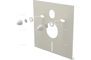 ALCAPLAST Schallschutz-Set für Wand-WC und Bidet mit Zubehör und Weißabdeckung