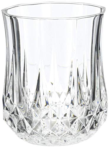 Cristal d'Arques Longchamp - Juego de 6 vasos de whisky 230ml, sin la marca de llenado
